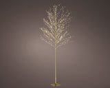 6 FT 720 LED Warm White Micro Tree With Gold Trunk