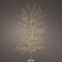5 FT 1350 LED Warm White Micro Tree With Gold Trunk