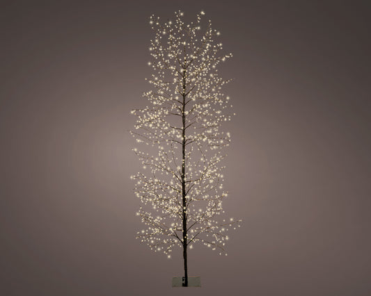 6 FT 1755 LED Warm White Micro Tree With Black Trunk
