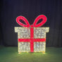 7 FT X 6 FT 3D Gift Box Warm White With Cool White Flashing Effect