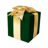 Caja de regalo de nailon verde de 12"