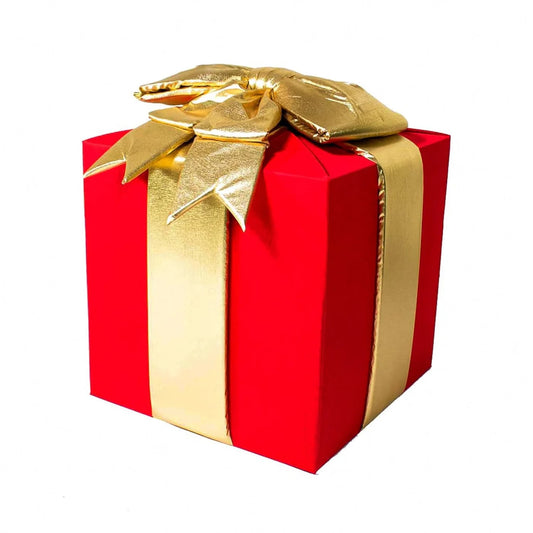 12" Red Nylon Gift Box