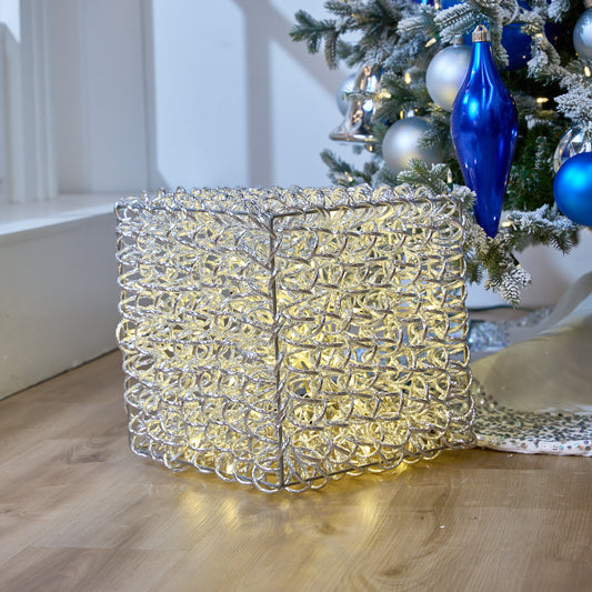 1.3 FT 100 LED Warm White Silver Cube