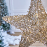 Estrella Dorada de 20" 35 LED Blanco Cálido