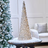 Árbol cónico de 25" con 110 luces LED blancas cálidas