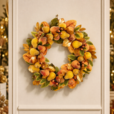 30" Beaded Pear & Berry Wreath