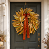 24" Fall Astilbe Wreath With Bow