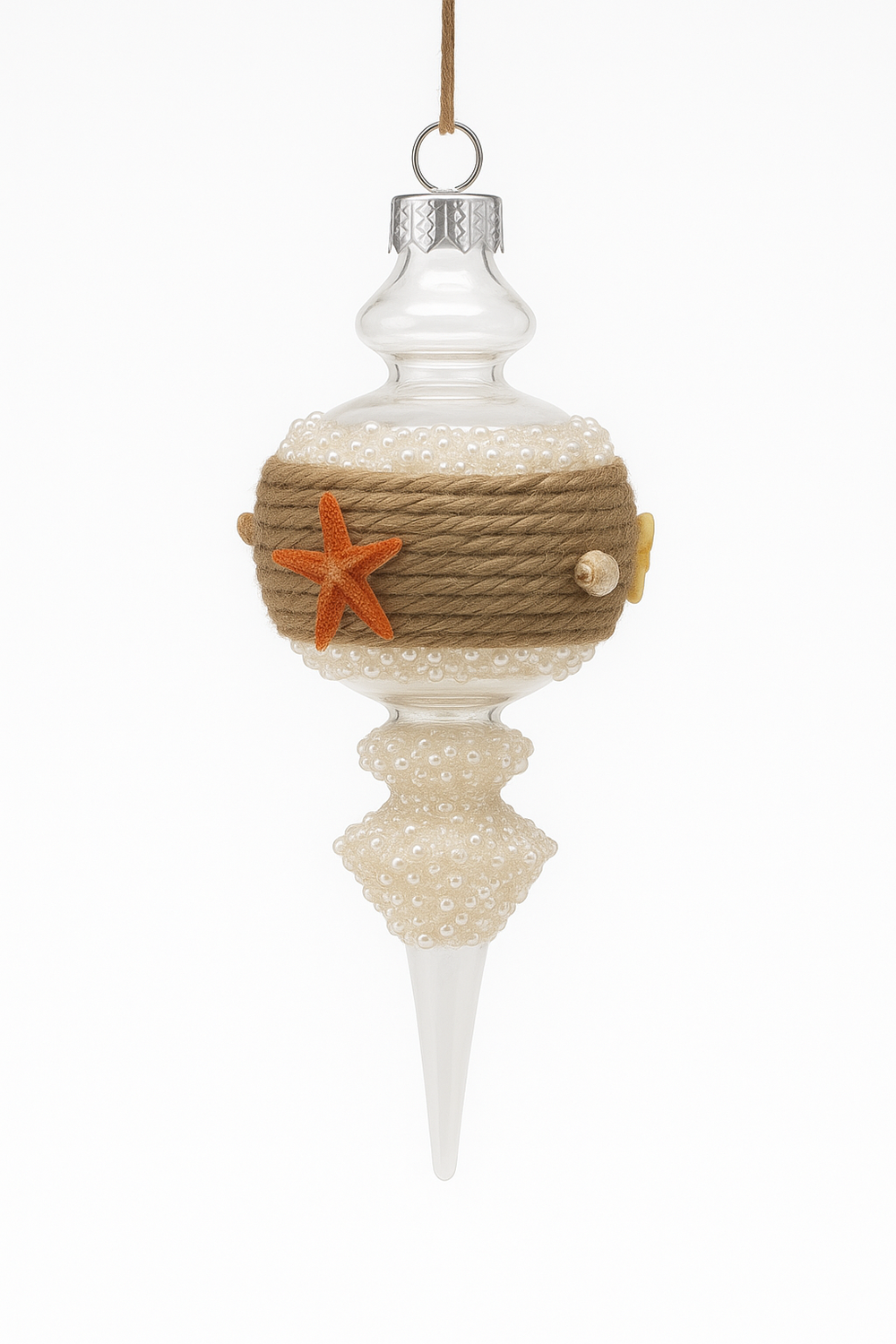 Coastal Teardrop Ornament Set Of 2