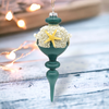Adorno Decorativo Azul Costero Con Perlas - Juego de 2