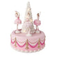 10" Musical LED Pink Cake With Ballerinas