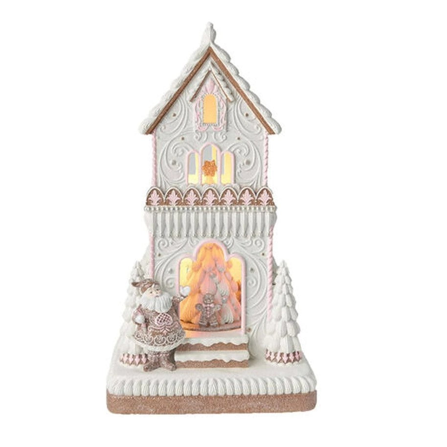 18" Musical Lighted Gingerbread Cookie House