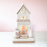 18" Musical Lighted Gingerbread Cookie House