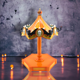 24" Orange & Black Skull Merry-Go-Round