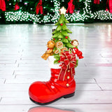 3 FT Lighted Red Boot With Tree