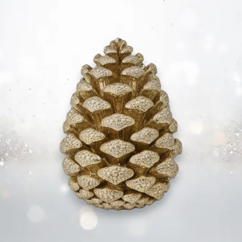 3" Gold Pinecone