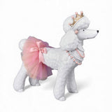 2 FT White Poodle With Princess Costume