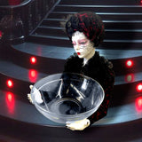 18" Vampire Bride Candy Server With Blood Moon Bowl