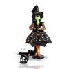 3 FT Green Witch With Black Cat