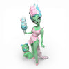 18" Green Monster Bride With Dog Holding Ice Cream