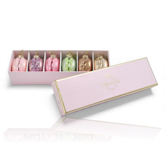 11" Pastel Macaroon In Pink Box Set of 6