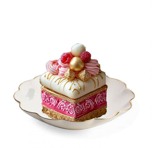 5" Pink Raspberry Patisserie Dessert Clip