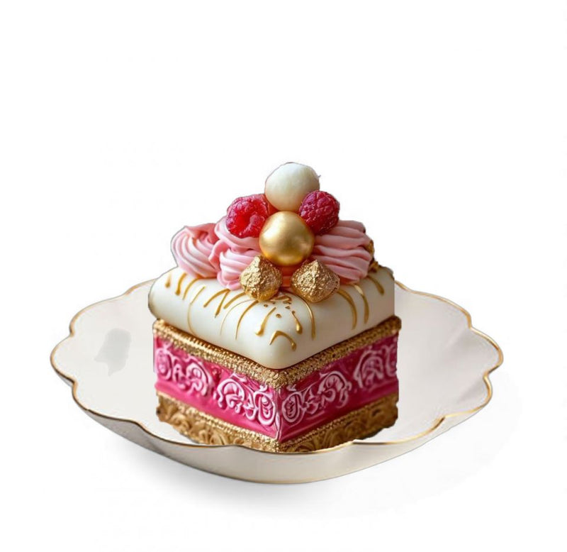 5" Pink Raspberry Patisserie Dessert Clip