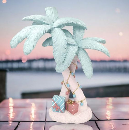 Double Pastel Palm Trees With Presents
