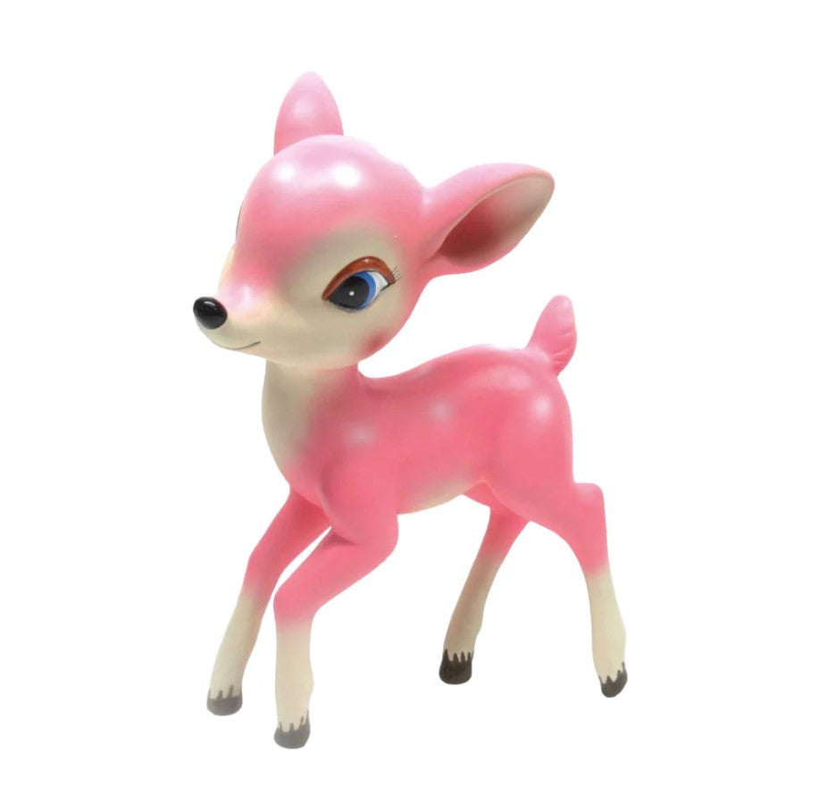 12" Pink Retro Standing Deer