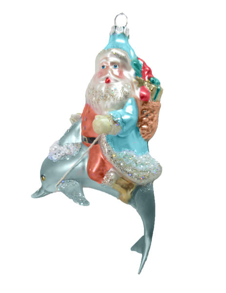 Miami Dolphins Sequin Santa Hat