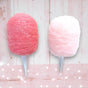 6" Pink Cotton Candy Ornament Set Of 6
