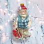 6" Golfing Santa Ornament