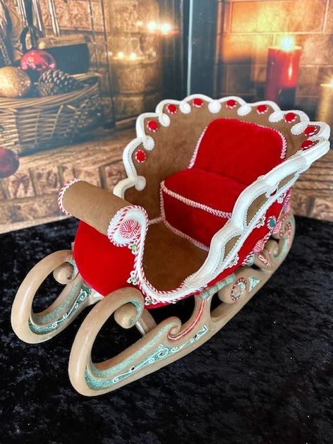 Katherine's Collection 12" Gingerbread Sleigh