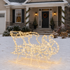 34" 320 LED Warm White Sleigh Twinkling Effect