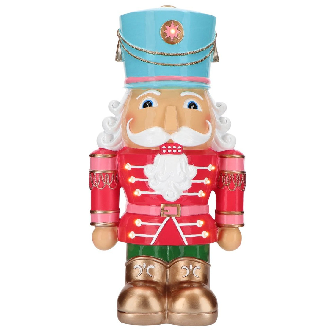 19" Pastel LED Nutcracker Battery Operated