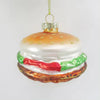Juego de 6 adornos de cristal para hamburguesas de 2,5"
