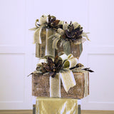 Paquete de decoración para caja de regalo marrón