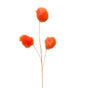 36" Orange Fuzzy Spray X3 Set Of 4