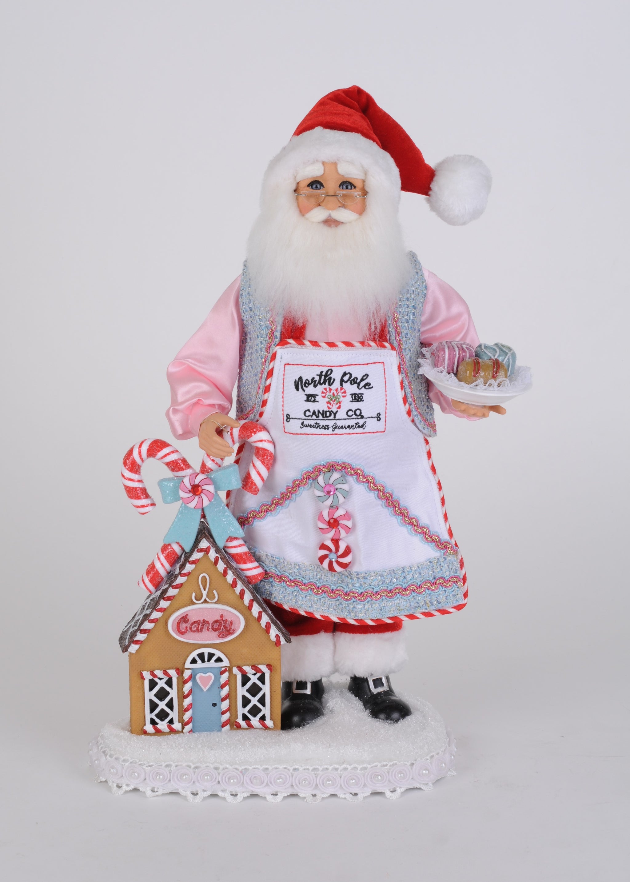 Karen Didion Originals 19" North Pole Candy Santa