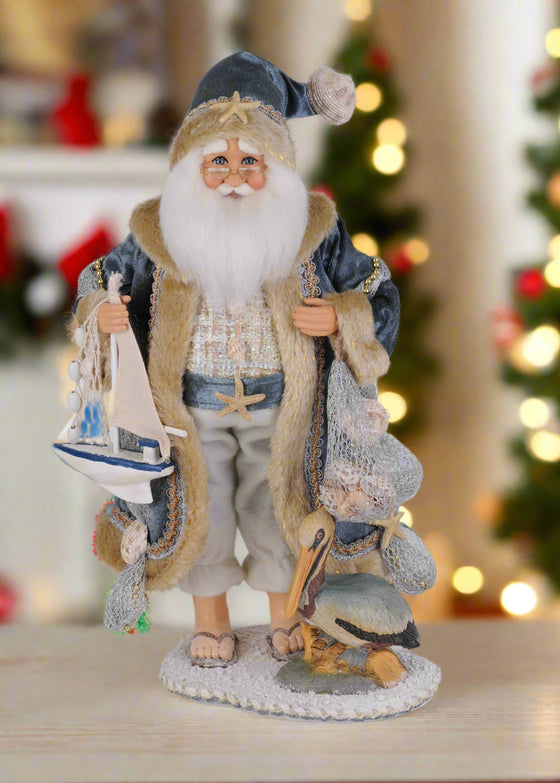 Karen Didion Originals 20" Pelican Beach Santa