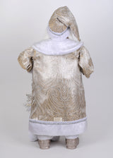 Karen Didion Originals 37" Lighted White Elegance Santa