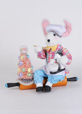 Karen Didion Originals 17" Kitchen Bunny On Rolling Pin