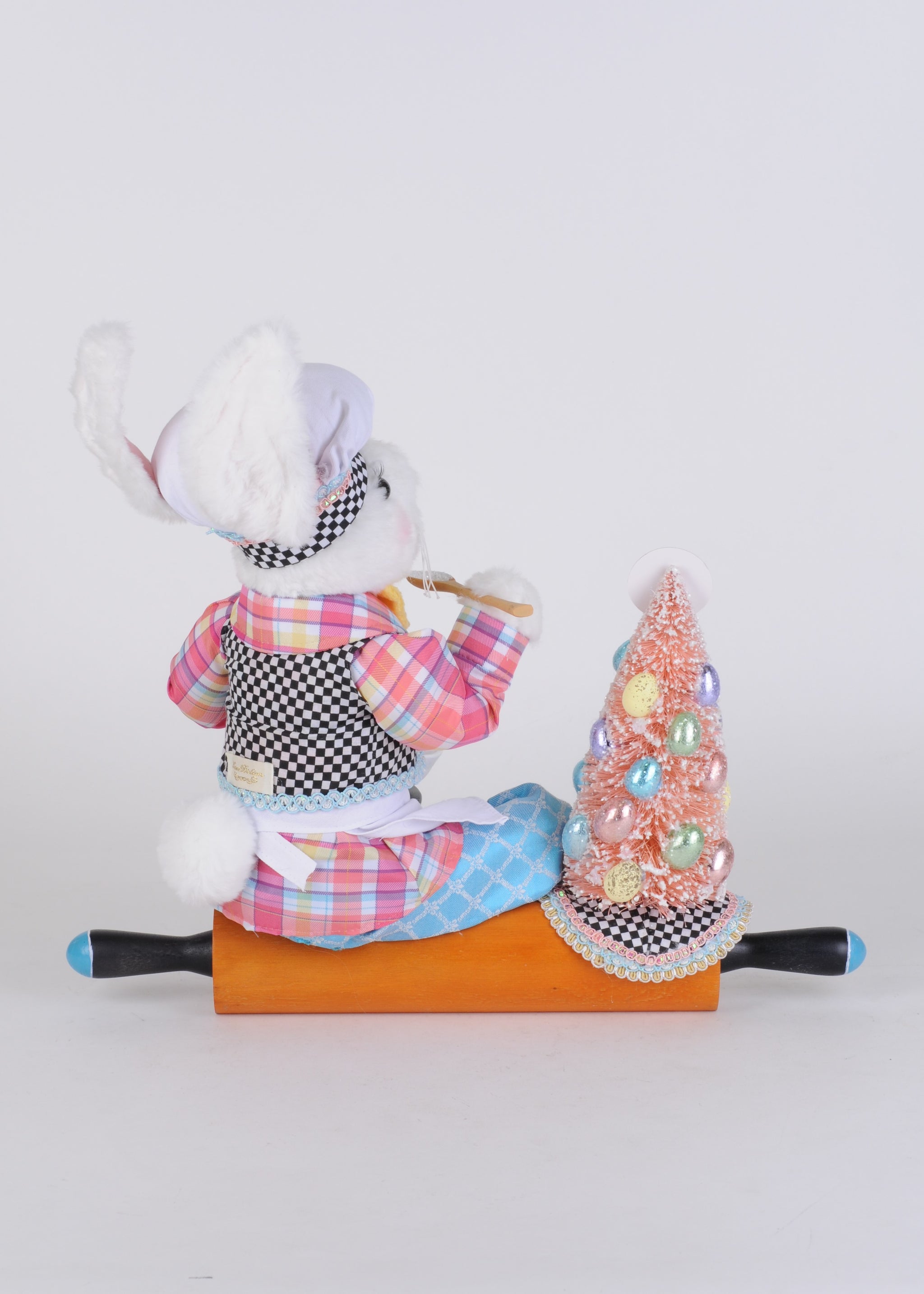 Karen Didion Originals 17" Kitchen Bunny On Rolling Pin