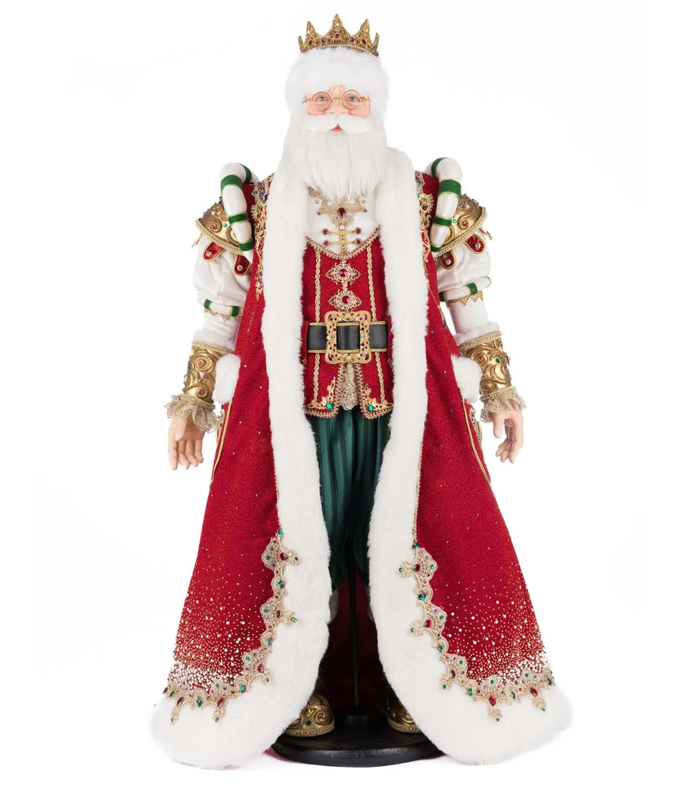 Katherine's Colletion 36" King Christian Claus of the North Pole