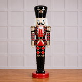6 FT Checkered Black & Red Nutcracker