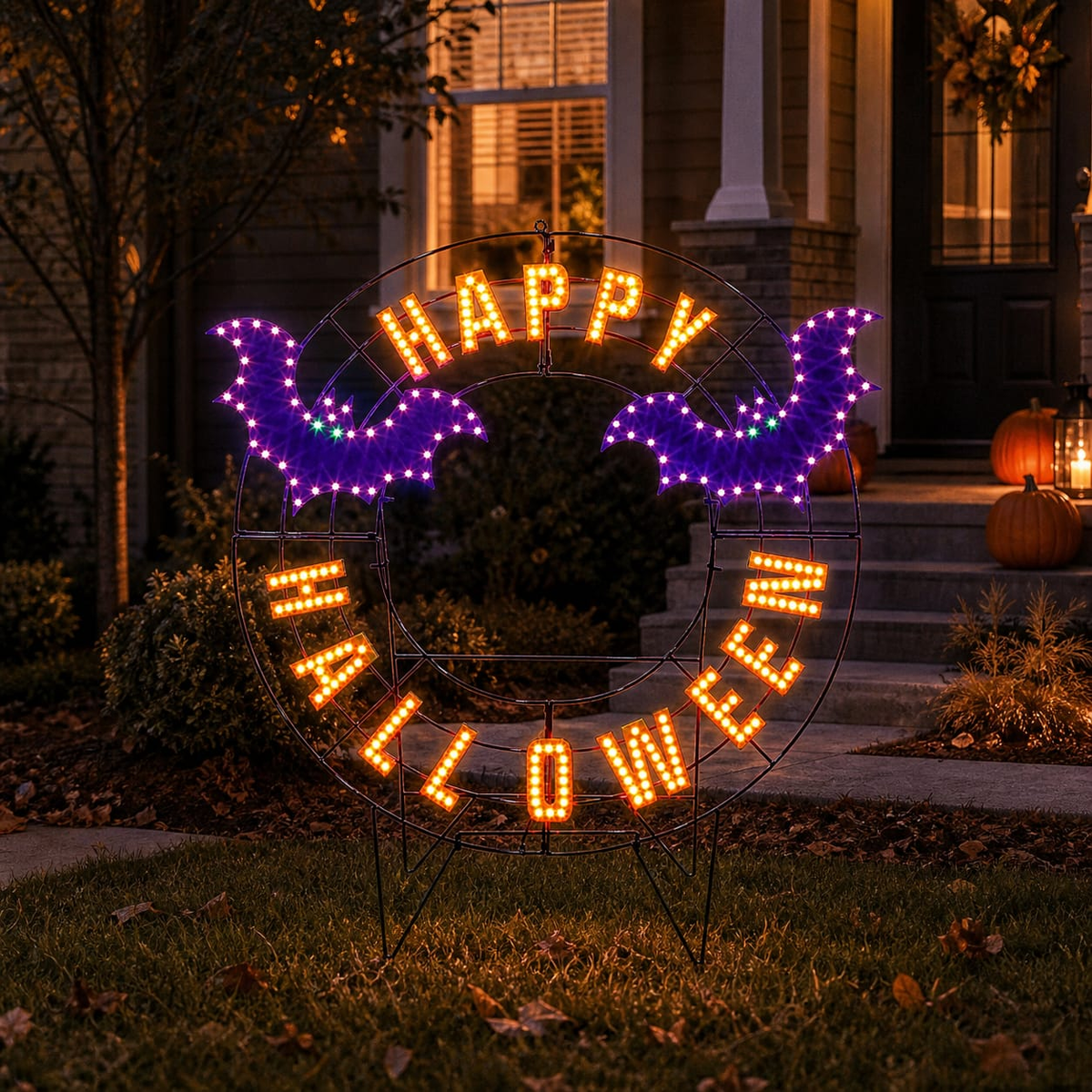 40" 293 LED Happy Halloween Sign