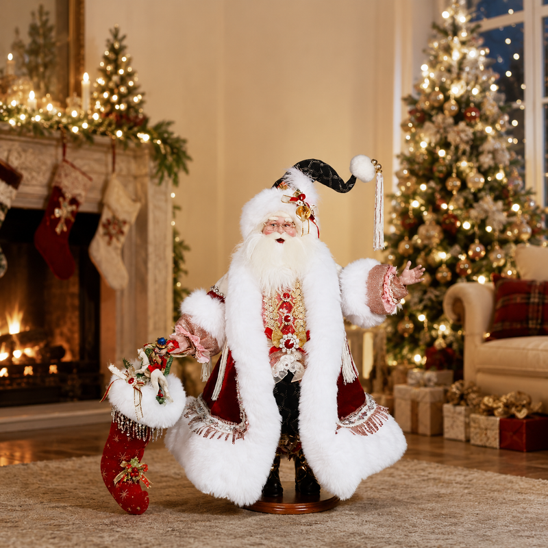 Mark Roberts 27" Santa With Stocking