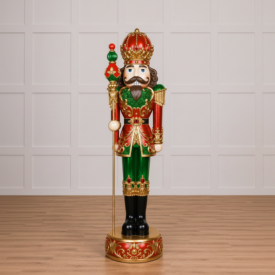 6 FT Red & Green Nutcracker