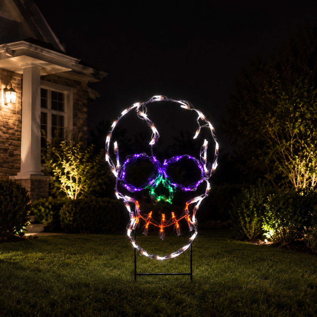 24" LED Halloween Small Skull