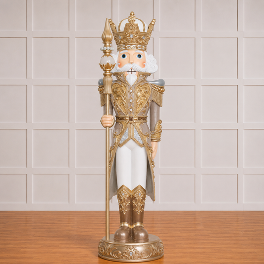 8 FT Gold & Tan Nutcracker