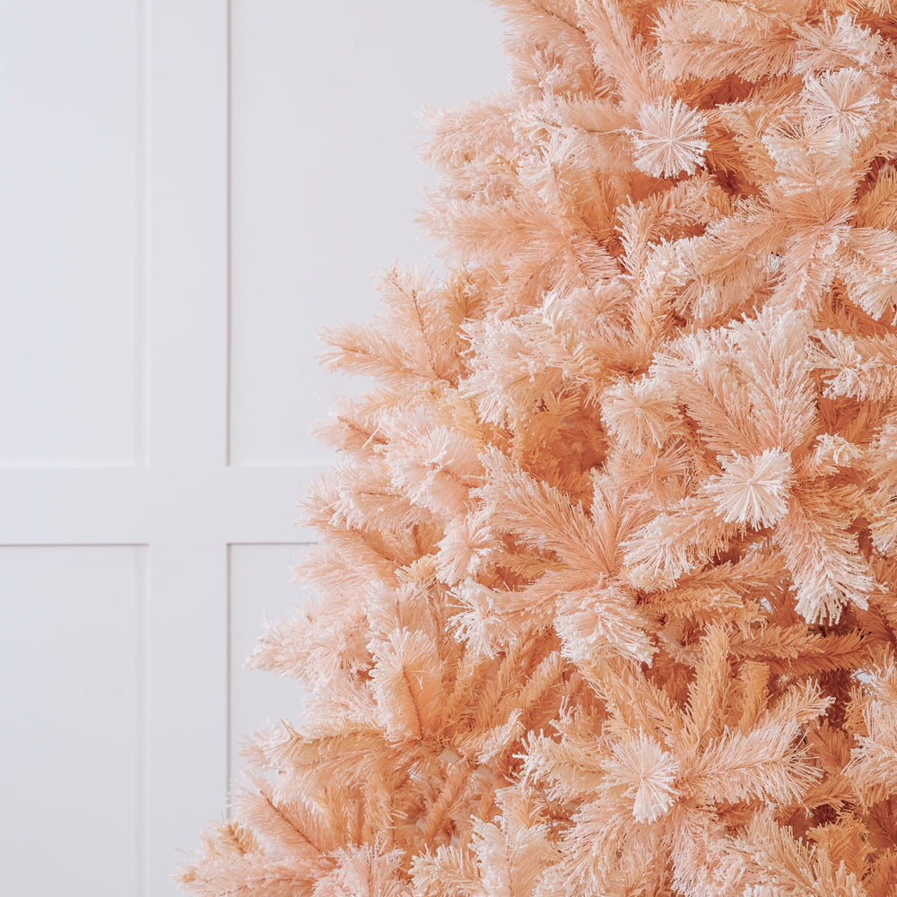 Paris Fir Snowy Pink Tree Unlit